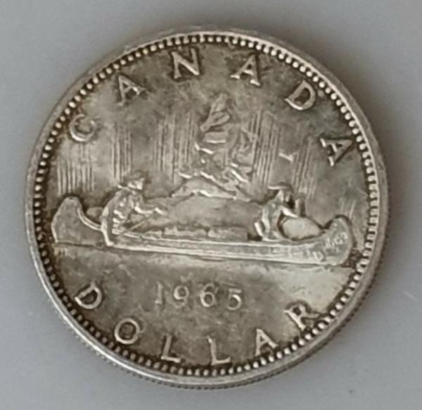 1 Dollar 1965, Kanu, Kanada, Silber 800