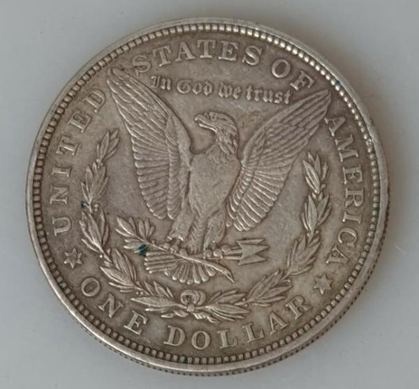 1 $ US "Morgan Dollar" 1921 USA, One Dollar aus 900er Silber