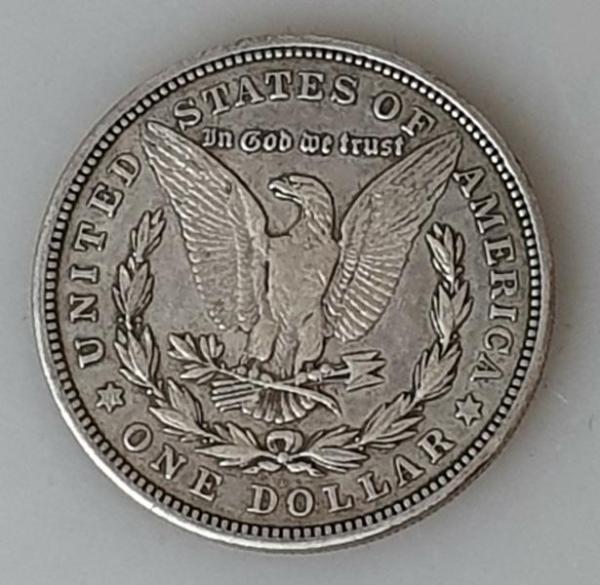 1 $ US "Morgan Dollar" 1921 USA, One Dollar aus 900er Silber