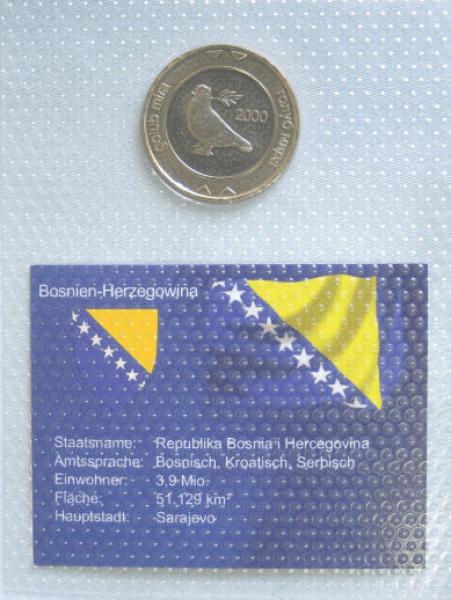 2 Konvertible Mark aus Bosnien-Herzegowina 2000