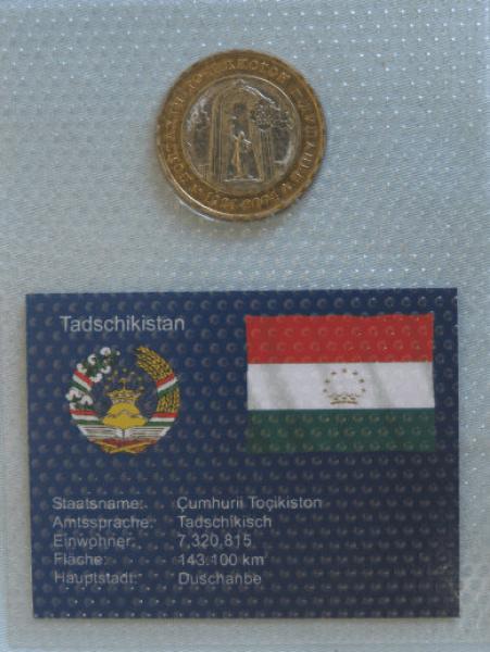 3 Somoni aus Tadschikistan 2004