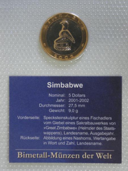 5 Dollars aus Simbabwe 2002