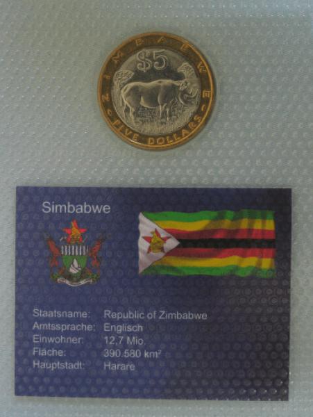 5 Dollars aus Simbabwe 2002