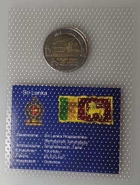 10 Rupees aus Sri Lanka 1998