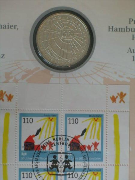 Numisblatt 2/1999 mit Gedenkmünze 10 DM SOS Kinderdörfer
