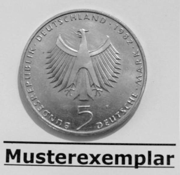 5 DM Gedenkmünze "10. Jahrestag der Umweltkonferenz der Vereinten Nationen" 1982