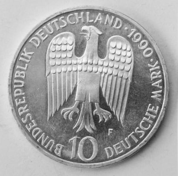 10 DM Gedenkmünze "800. Todestag von Kaiser Friedrich I. Barbarossa" aus 625er Silber