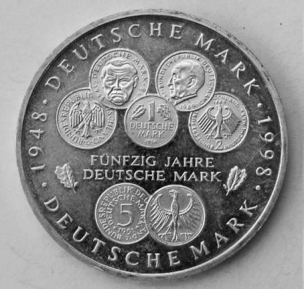 10 DM Gedenkmünze BRD 1998-2001 aus 925er Silber 14,3g Feinsilber versch. Ausführungen