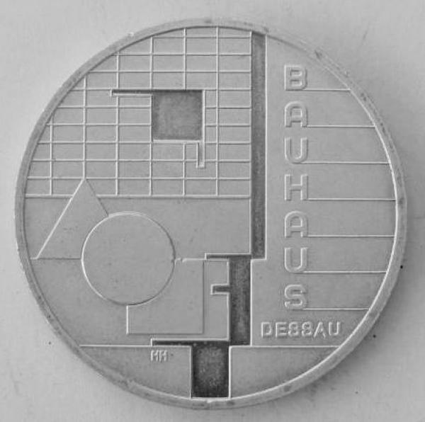 10 EUR Gedenkmünze "Bauhaus Dessau" aus 925er Sterlingsilber