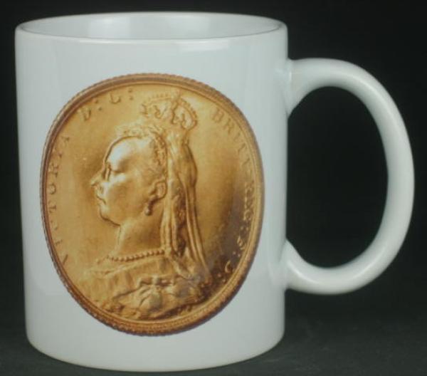 "Sovereign Victoria (Schleier)" Kaffeebecher delgrey, 11 fl oz. Keramik weiß