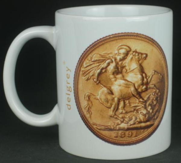 "Sovereign Victoria (Schleier)" Kaffeebecher delgrey, 11 fl oz. Keramik weiß