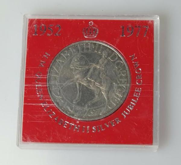 25 Pence 1977, Silberjubiläum 25 Jahre Regierungszeit, Großbritannien, CuNi