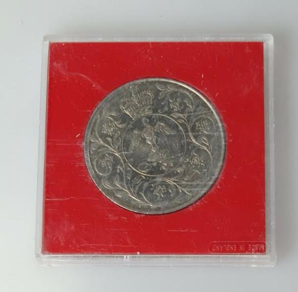 25 Pence 1977, Silberjubiläum 25 Jahre Regierungszeit, Großbritannien, CuNi