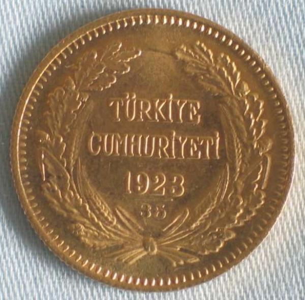 100 Piaster, 1 Lira "Atatürk" 1923/35 Türkei
