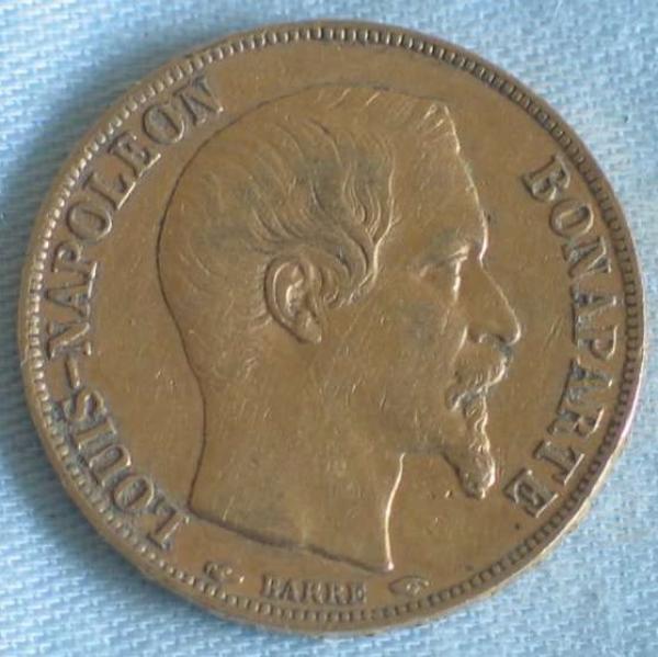 20 Francs "Louis-Napoleon Bonaparte" 1852 "A"