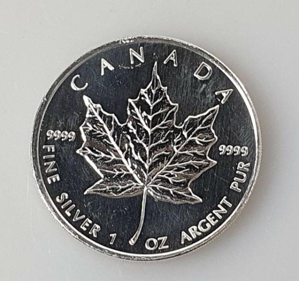 1 oz Maple Leaf, Kanada, 999er Feinsilber
