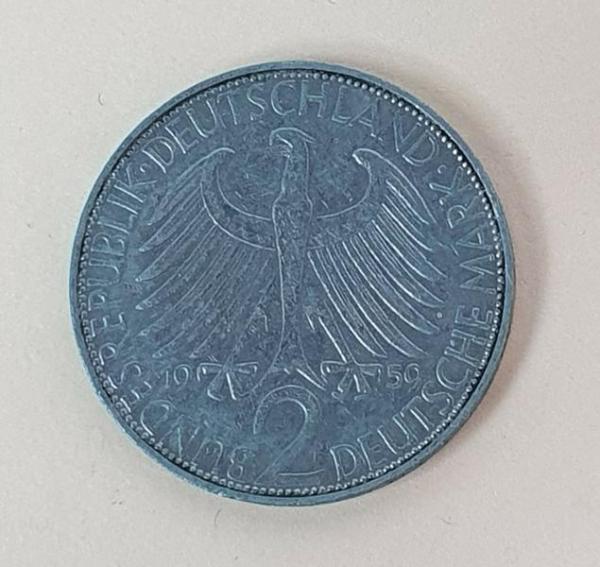2 DM 1959 F  -Max Planck- Bundesrepublik Deutschland