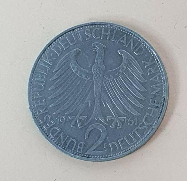 2 DM 1961 F  -Max Planck- Bundesrepublik Deutschland