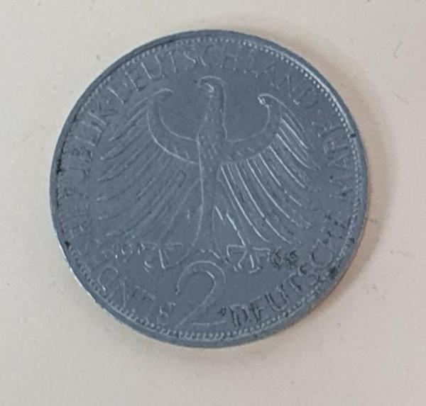 2 DM 1966 J  -Max Planck- Bundesrepublik Deutschland