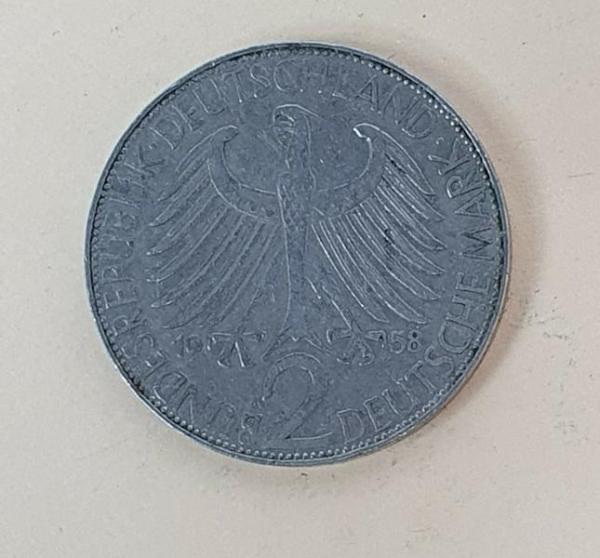 2 DM 1958 J  -Max Planck- Bundesrepublik Deutschland