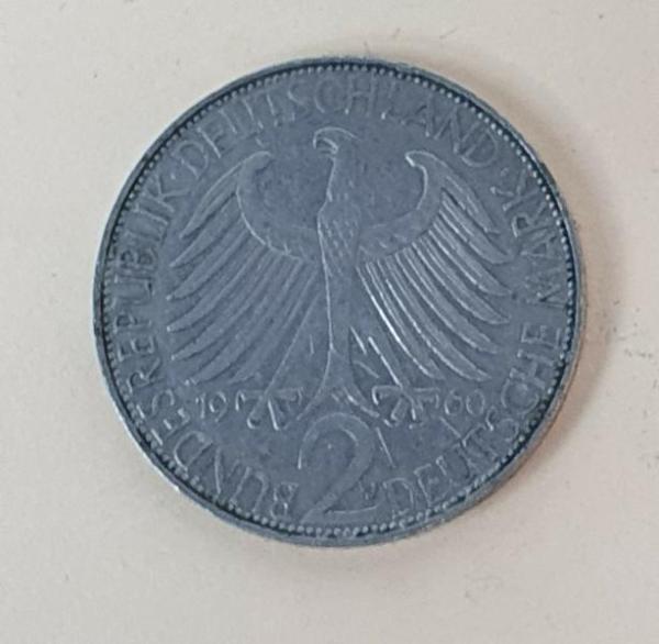 2 DM 1960 J  -Max Planck- Bundesrepublik Deutschland
