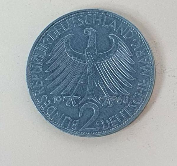 2 DM 1968 G  -Max Planck- Bundesrepublik Deutschland