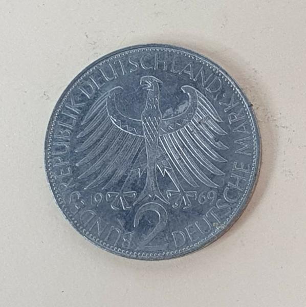 2 DM 1969 J  -Max Planck- Bundesrepublik Deutschland