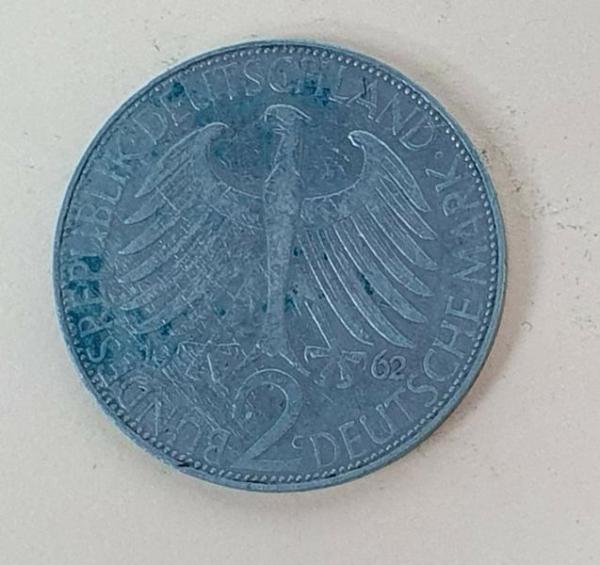 2 DM 1962 G  -Max Planck- Bundesrepublik Deutschland