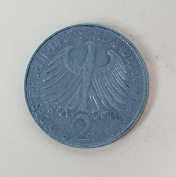 2 DM 1960 G  -Max Planck- Bundesrepublik Deutschland