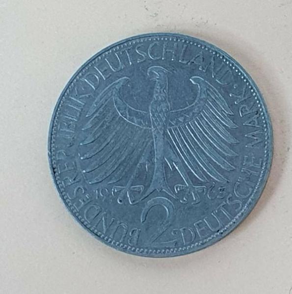 2 DM 1963 G  -Max Planck- Bundesrepublik Deutschland