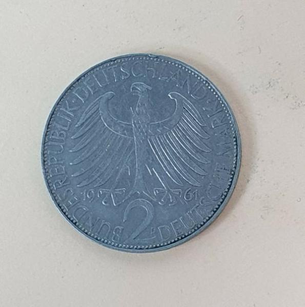 2 DM 1961 D  -Max Planck- Bundesrepublik Deutschland