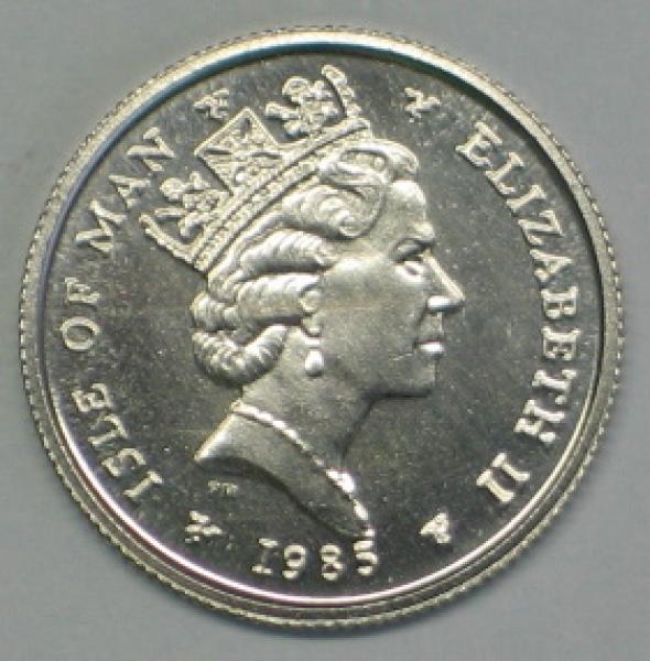 1/10 oz "Noble" 1985, Platin 999,5, Isle of Man