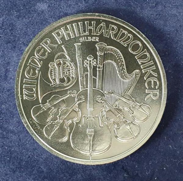 1 oz "Wiener Philharmoniker" 2008, Österreich, 999er Feinsilber