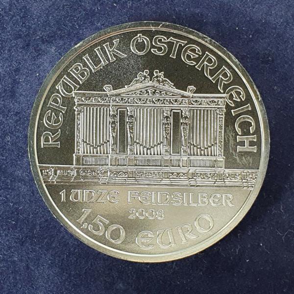 1 oz "Wiener Philharmoniker" 2008, Österreich, 999er Feinsilber