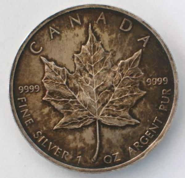 1 oz Maple Leaf 1996, Canada, 999er Feinsilber