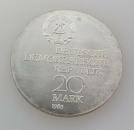 Silbermünze 20 Mark Ernst Abbe, 1980, DDR, 500er Silber