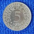 5 DM Silberadler 1974 F aus 625er Silber