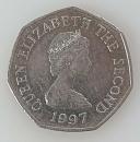 50 Pence 1997, Königin Elisabeth II, Jersey