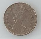 5 New Pence 1980 Königin Elisabeth II, Großbritannien
