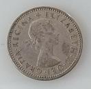 1 Schilling -One Shilling 1962, Königin Elisabeth II Großbritannien, Englisches Wappen